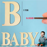 17 Inch Large Wooden Letters, Paintable Large Wood Letter for Crafts, Unfinished Blank Wood Alphabet Letter for Birthday, Parties, Wedding, Christmas BIUWING