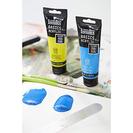 Liquitex BASICS Acrylic Paint, 118ml (4-oz) Tube, Iridescent White Liquitex