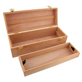 US Art Supply Artist Wood Pastel, Pen, Marker Storage Box with Drawer(s) (Medium Tool Box) US Art Supply