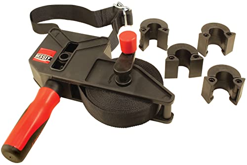 BESSEY VAS-23+2K, 23 ft Variable Angle Strap Clamp with 4 Clips Bessey