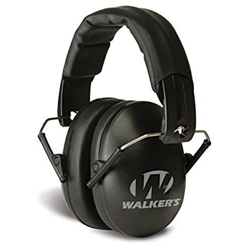 Walker's Game Ear Low Profile Folding Muff, Black - WoodArtSupply