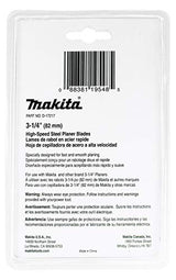 Makita 2 Piece - 3.25" HSS Planer Blades for 3.25" Planers - Fast Cutting for Hard Wood Makita