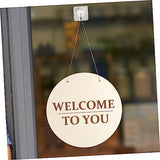 Operitacx 2 Sets DIY Door Hanging Sign Unfinished Wood Sign Unfinished Wood Crafts Blanks Decorative Wood Plaque DIY Crafts Blank Sign Unfinished Operitacx