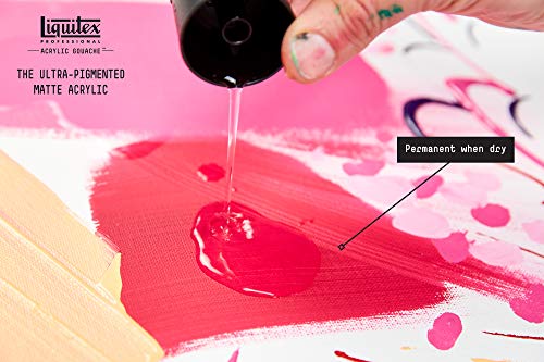Liquitex Professional Acrylic Gouache Paint, 12 x 22ml (0.74-oz), Essentials Set Liquitex