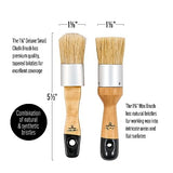 FolkArt Home Décor Chalk 8 fl oz Greens Kit, Including 2 Ultra Matte 2 Piece, 96416 Paint and Brush Set FolkArt