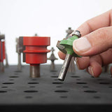 Router Bit Storage Tray - Foam Material for Safe Router Bit Storage, 1-5/16 inch Thick and Stores 60 1/4 inch and 50 1/2 inch Shank Router Bits Peachtree Woodworking Supply