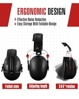 Copkim 12 Pcs Hearing Protection Ear Muffs NRR 28dB Noise Reduction Headphones Shooting Ear Protection Earmuffs(Black) Copkim