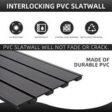 Slatwall Panel Garage Wall Organizer Heavy Duty Wall Mounted, PVC Slat Wall Panels Garage Wall and Home Organizer Storage System, Garage Slatwall for FRAYSCENT