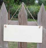 YOVECATHOU 4 Pcs Unfinished Wood Sign Blank Hanging Wooden Plaque DIY Craft Project Wood for Pyrography, Painting, Writing, and Home DIY Crafts YOVECATHOU