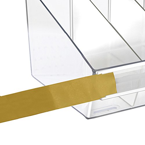 Azar Displays 556132 12" W x 8" D x 5.75" H Divider Bin (4 Pack) Azar Displays