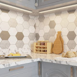 LAGOM 22" Direct Wire Dimmable LED Under Cabinet Lights, Selectable 2700K/4000K/5000K, Selectable Brightness, White Finish, UC0122WH27 LAGOM