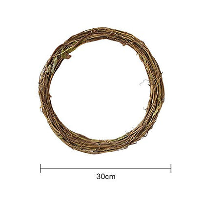 Renococo DIY Crafts Natural Grapevine Wreaths,12/16 Inch Wreath Ring,Rattan Vine Branch Hoop,DIY Rattan Frame,Twig Wreath,DIY Frame,Xmas Wreath, - WoodArtSupply