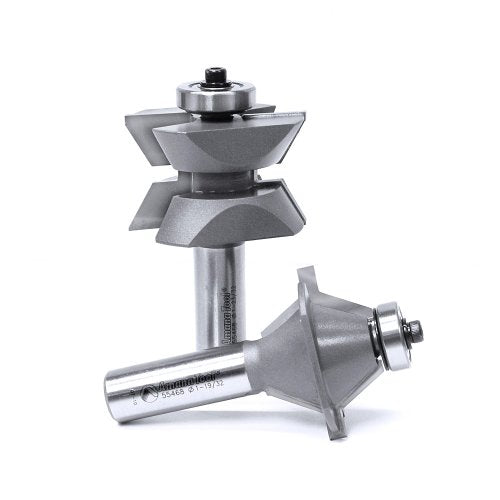 Amana Tool - 55468 2Piece Carbide Tipped Edge Banding 30 Deg x 1-19/32 Dia x 1" 2 Amana Tool