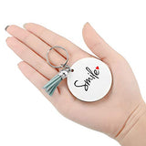 Round Sublimation Ornaments 2 Inch Christmas Blank Ornaments Wooden Hardboard Ornament Christmas Tree Round Hanging Ornaments for DIY Handicrafts Jetec