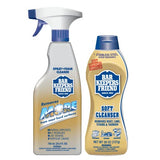 Bar Keepers Friend Soft Cleanser (26 oz) MORE Spray + Foam (25.4 oz) Multipurpose Cleaner Bundle, Stain & Rust Remover for Multi Surface Bathroom, Bar Keepers Friend