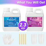 STARTSO WORLD Silicone Mold Making Kit 10A, 80OZ Liquid Silicone for Mold Making, Silicone Rubber Mold Making Kit 1:1 by Volume, Ideal for Casting STARTSO WORLD