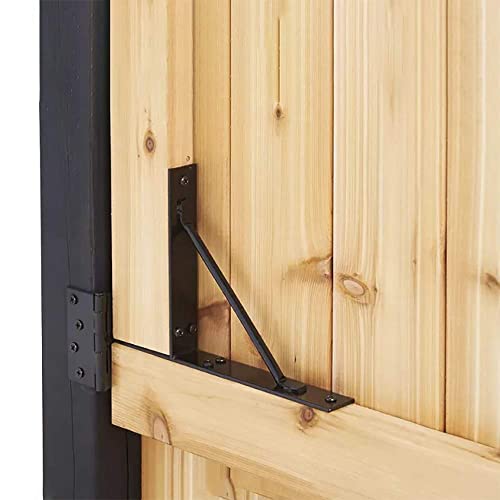GoldOrcle Anti Sag Gate Kit Heavy Duty No Sag Kit for Wooden Gate Fence with a Gate Latch GoldOrcle
