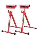 WORKPRO Folding Roller Stand Height Adjustable, Heavy Duty 250 LB Load Capacity, Outfeed Woodworking WORKPRO