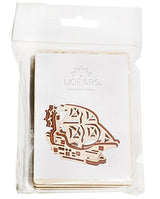 UGEARS 70035 U-Fidgets Schiffe Pieces-Set of 4 Anti-Stress 3D Puzzle-Self-Assembly 4 Mini Miniature Mechanical Models-Plywood Construction kit UGears