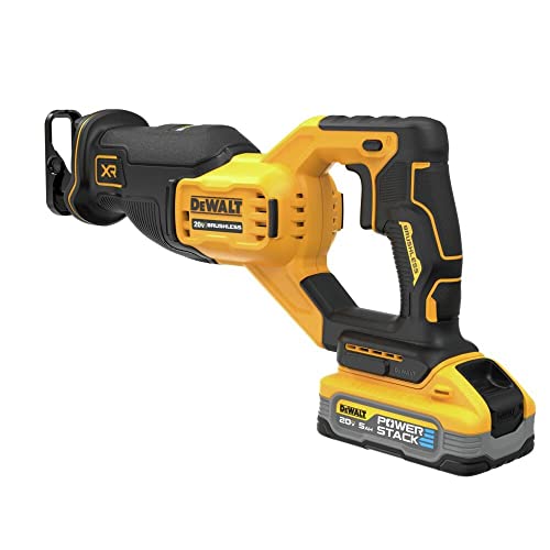 DEWALT 20V MAX Reciprocating Saw, Cordless, Battery and Charger Included (DCS382H1), Large - WoodArtSupply