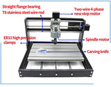 RATTMMOTOR 3018 Pro DIY CNC Router Kit, 3 Axis Hobby CNC Router Machine GRBL Control, Plastic Acrylic PVC PCB Wood Mini Desktop Engraving Milling RATTMMOTOR