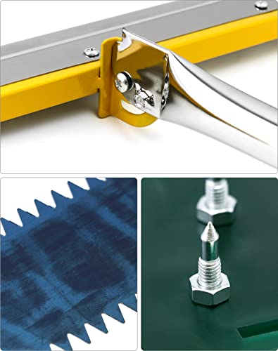 QWORK Self-Levelling Cement Tool Kit, Floor Construction Roller Spike Shoes, Epoxy Floor Paint Tool, Stainless Steel Scraper Self-Leveling Rake QWORK