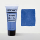 KINGART 500-124 PRO Artist Quality Cobalt Blue Acrylic Paint, 22ml (0.74oz) Tubes, 3 Pack - Set (66ml Total), Cobalt Blue KINGART
