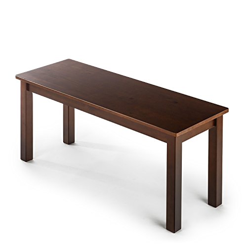 ZINUS Juliet Espresso Wood Bench - WoodArtSupply