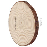 KINJOEK 30 PCS Natural Wood Slices 5.1-5.5 Inch with Bark Unfinished Wood Circles for Coasters DIY Crafts Wedding Decorations Christmas Ornaments KINJOEK