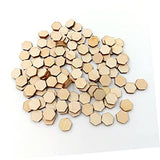 Hexagon Shape Wood for DIY Arts Craft Ornaments for Craft for Woodsy Decor Unfinished Wooden Pieces Hexagon Shape Cutout Wood Cutouts Ornaments Amosfun