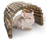 PINVNBY Guinea Pig Wooden Ladder Bridge Rabbits Hideout, House, Tunnel, Rodents Chew Toys for Bunny, Chinchillas, Hedgehogs, Ferrets, Rat and Small PINVNBY