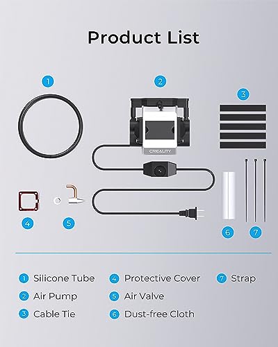 Creality Official Air Assist for CR-Laser Falcon 10W, 22 L/min Adjustable Air Assist Pump, for Laser Cutter and Engraver, Blow Away Smoke and Dust, - WoodArtSupply