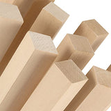 JAPCHET 20 PCS 6 x 1 x 1 Inch Basswood Carving Blocks, Natural Whittling Blocks Unfinished Basswood Blocks for Beginners Carving, Crafting and JAPCHET