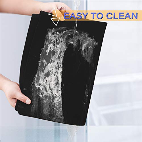 Gartful Black Extra Large Silicone Mat, 23.6 x 15.7 inches Silicone Craft Sheet, Resin Casting Molds Mat, Countertop Protector, Placemat Table Saver Gartful