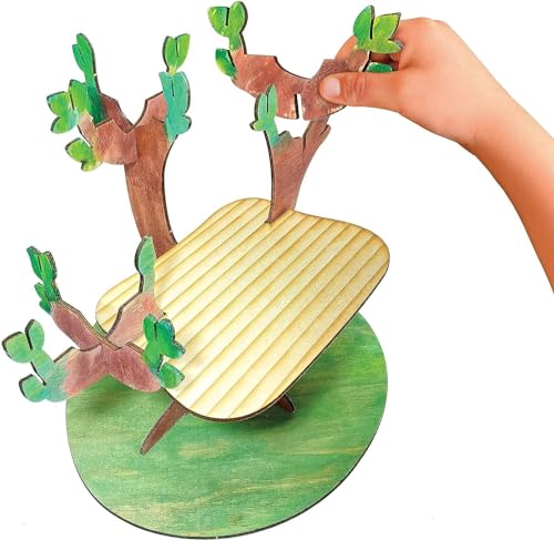 Creativity for Kids Build and Grow Tree House Craft Kit - Treehouse Playset Toy for Boys and Girls, Classic Toys for Kids - WoodArtSupply