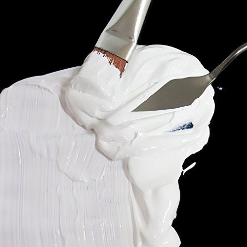 Mont Marte Discovery School Acrylic, Titanium White, 1/2 Gallon (2 Liter). Ideal for Students and Artists. Excellent Coverage and Fast Drying. Pump Mont Marte
