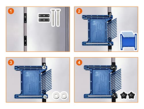 PRS3020 Featherboard Replacement for Kreg Compatible with Standard 3/8" x 3/4" T-slot and Miter Slot on Tablesaws, Router Tables, Band Saws,Blue, GreatUs