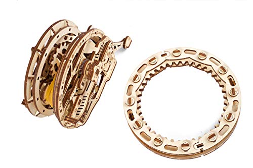 UGEARS Mechanical Monowheel 3D Puzzle Kit | Movable Unicycle Wooden Puzzle Craft Set and Thinking Task for Adults | 3D Model Kit Made of Wood Idea UGEARS