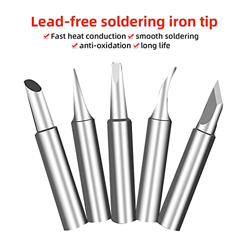 kingsea 61Pcs Pyrography Wood Burning Tips,Wood Burning Tool Kits Carving Iron Tip for Embossing/Adults/Beginners/Birthday/Wedding Kingsea