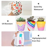 SFAIH Acrylic Paint Markers Paint Pens 24 Colors 2-3mm Medium Tip Paint Markers for Fabric, Canvas, Rock, Glass, Wood, Plastic, DIY Crafts Art SFAIH