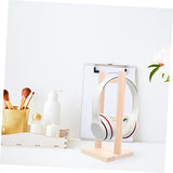 SUPVOX Headphone Stand Wooden Headset Holder Wooden Earphone Headphones Stand for Desk Headset Storage Rack Headset Holder Stand Desk Earphone Stand SUPVOX