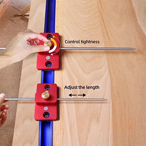 Table Saw Fence Parallel Positioning Tool, Aluminum Alloy Saw Blade Alignment Jig Table Saw Indicator Gauge Woodworking Aligning and Calibrating CDIYTOOL