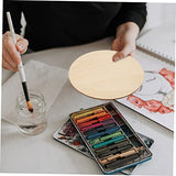 COHEALI 3pcs Painting Board Wooden Coins Unfinished Wood Rounds Craft Blanks Unfinished Wood Circle Wood Blank Rounds Writing Coasters Wood COHEALI