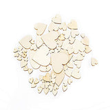 Healifty 25PCS Unfinished Wood Craft Wedding Wood Confetti Natural Wood Slice Wood Slice Craft DIY Wood Ornament Unfinished Wood Cutout DIY Calendar Healifty