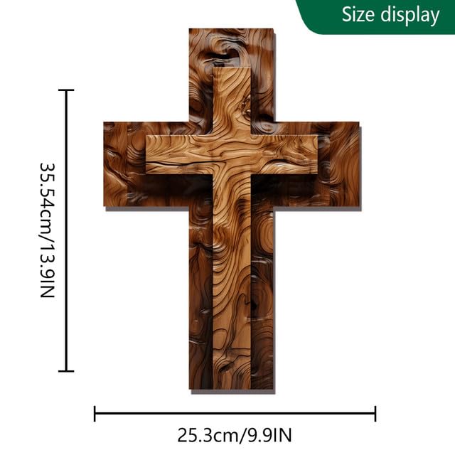 Wooden Cross Unfinished Wood Crosses Tabletop Cross Sign Wood Wall Hanging Cross Rustic Cross Wall Decor - WoodArtSupply