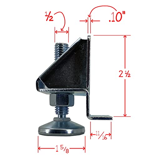 Desunia Super Heavy Duty Leveler Legs w/Lock Nuts - 4 Pack - WoodArtSupply