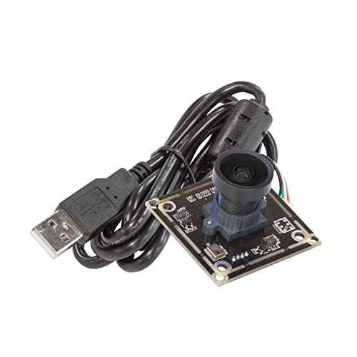 Arducam 8MP IMX179 USB Camera Module, Wide Angle Lightburn Camera with 115°(H) M12 Lens, Single Microphone for Windows, Linux, Android, and Mac OS Arducam