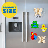 JOYIN 13 Wooden Magnet Creativity Arts & Crafts Painting Kit for Kids, Decorate Your Own Painting Gift for Easter Basket Stuffers, Birthday Parties JOYIN