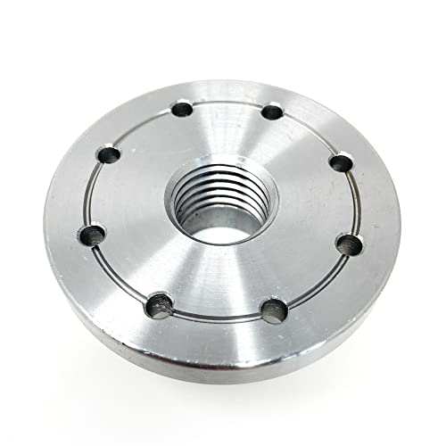 3" HD Steel Wood Lathe Face Plate, 1" x 8tpi Threaded, with Locking Set Screw RGWOOD