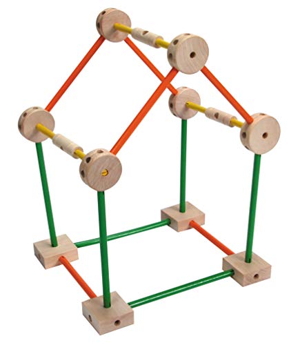 Schylling MKT Super Makit Classic Wood Construction Toy, 3+ years, 70-Pieces (1 EA) Schylling